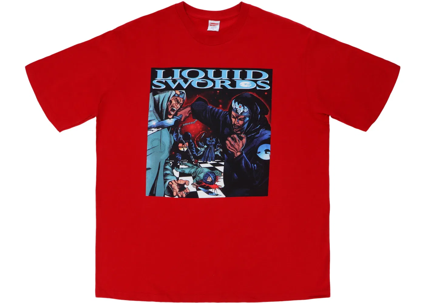 Мужская футболка с принтом Liquid Swords Tee Supreme, Red
