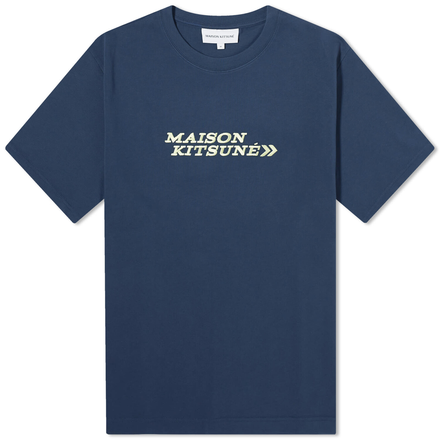 

Футболка Maison Kitsuné Go Faster, темно-синий