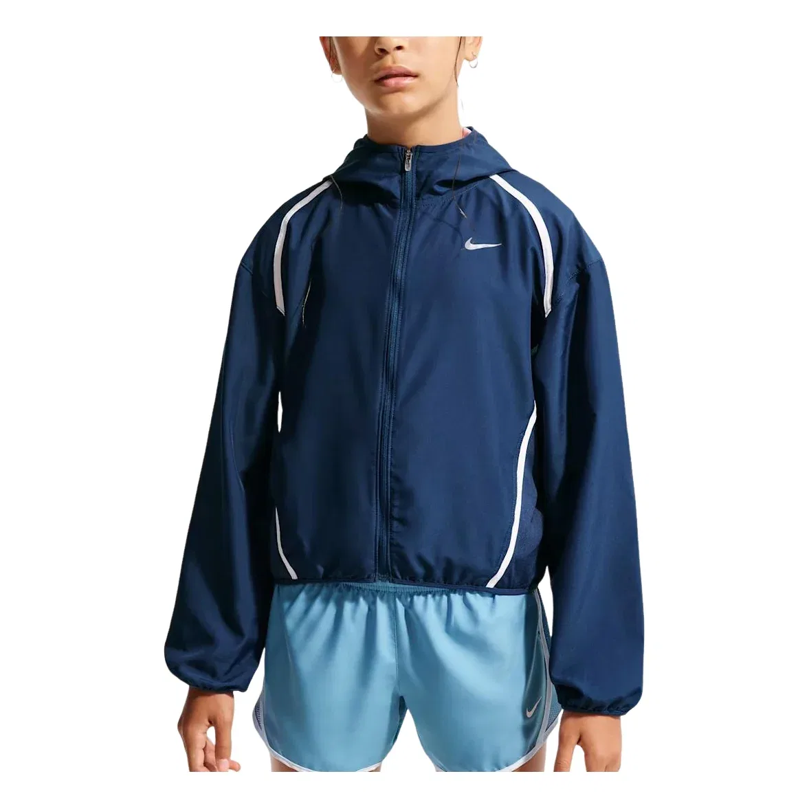 Детская куртка для бега Tempo Repel Running Jacket 'Midnight Navy White' Nike, Midnight Navy/White