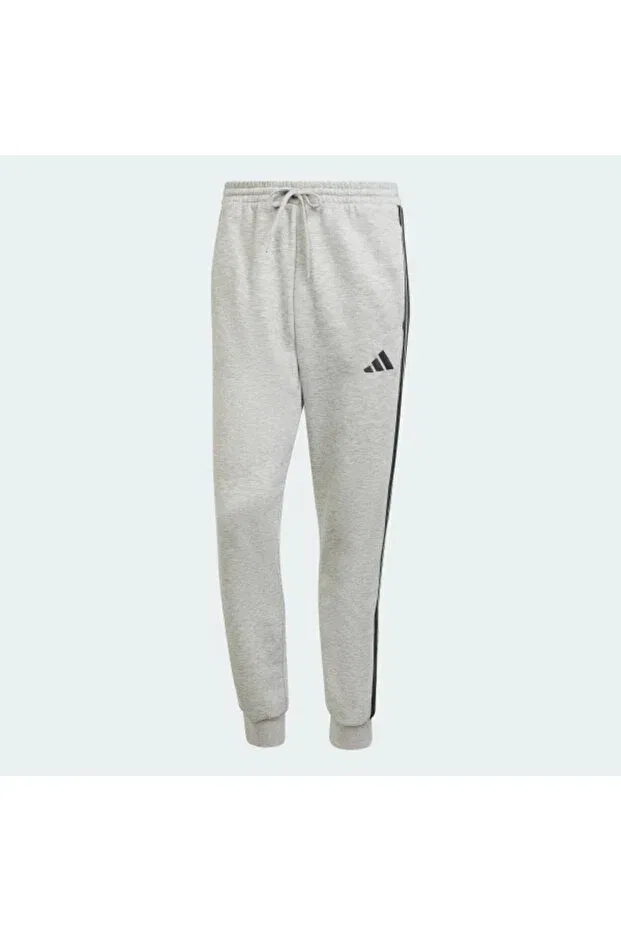 Мужские спортивные штаны из флиса с принтом Adidas, Gray — фото 4