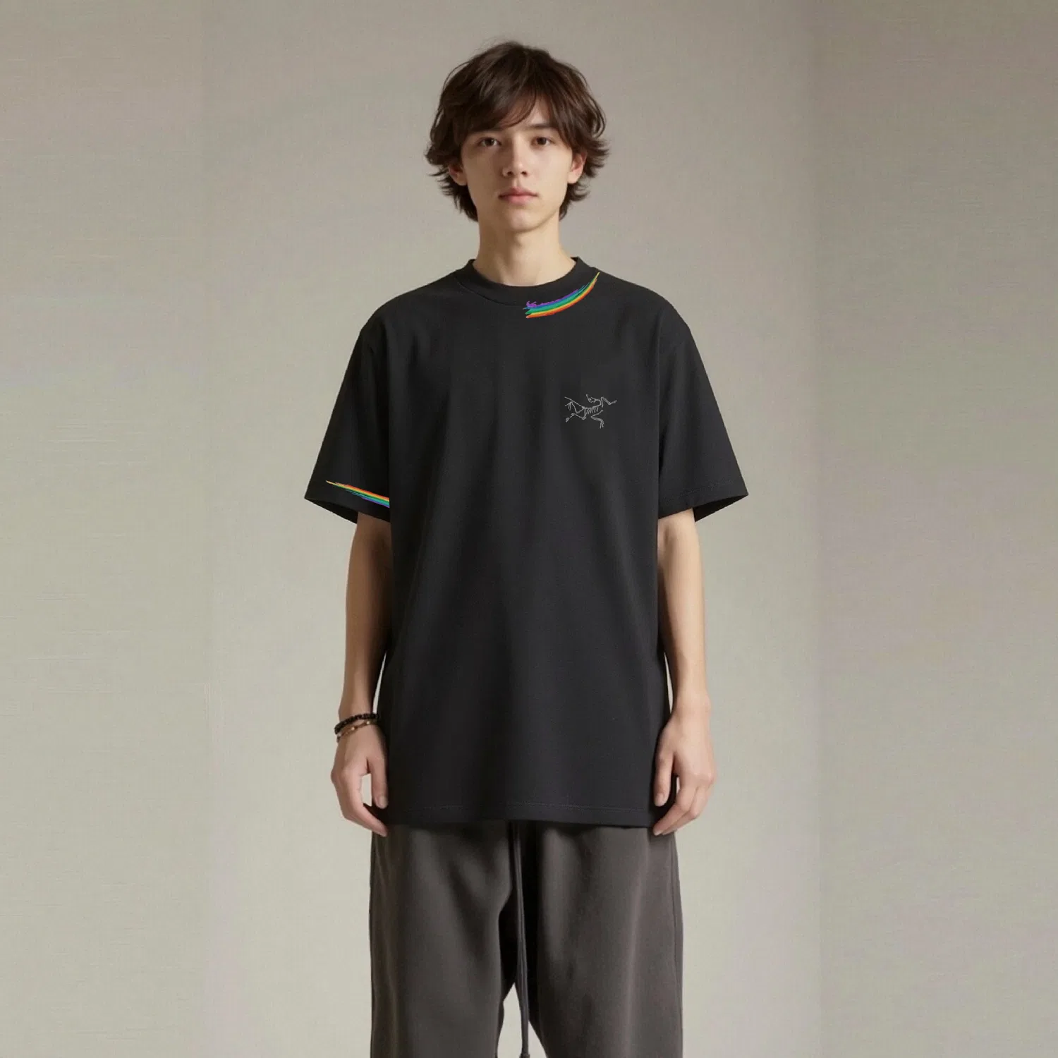 Футболка с круглым вырезом, модель KRAGG, Arcteryx, Black — фото 4
