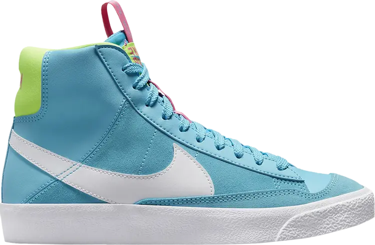 

Кроссовки Nike Blazer Mid '77 GS 'Dance - Baltic Blue Volt Pink', синий