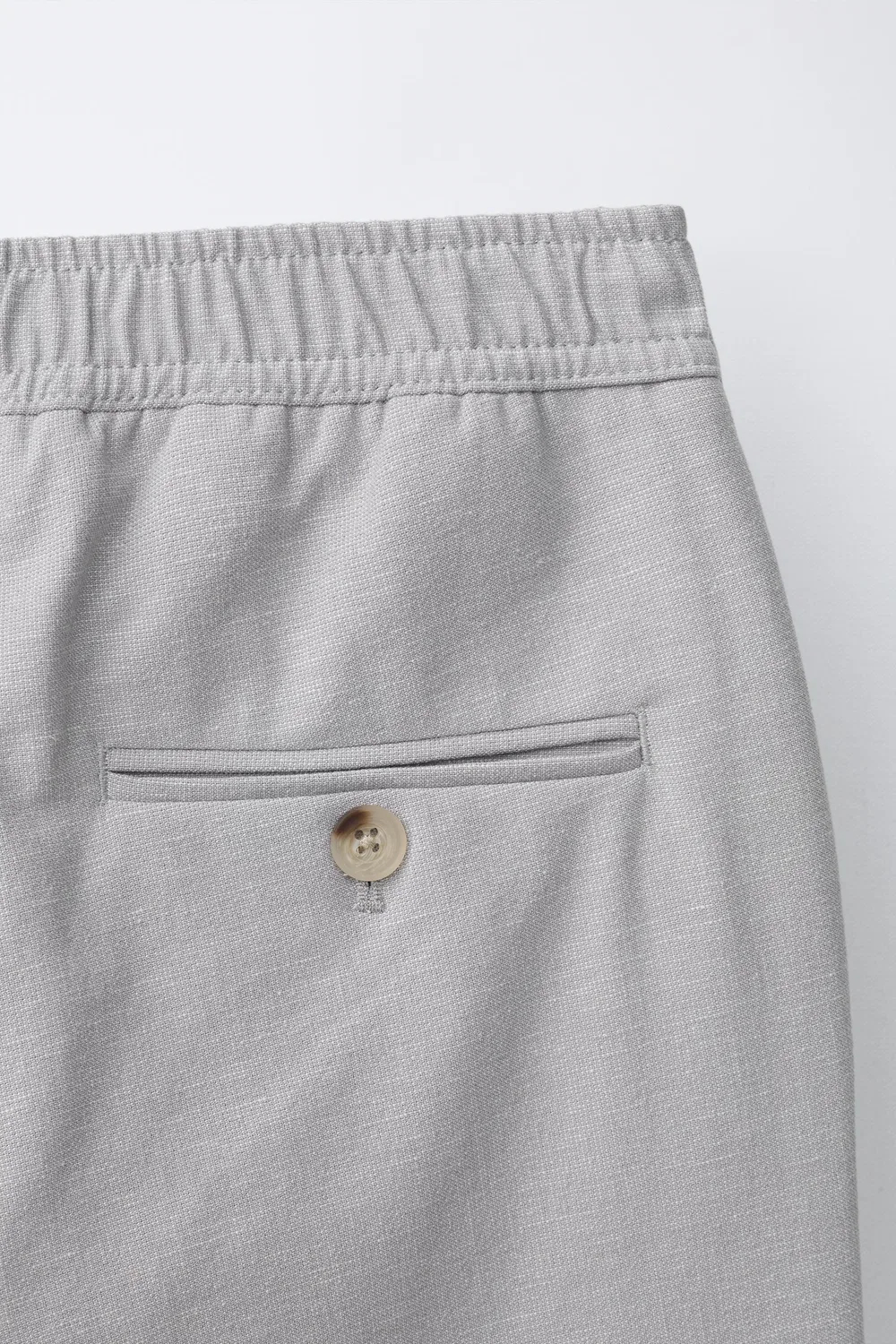 Свободные удобные брюки ZARA, Pearl grey — фото 4