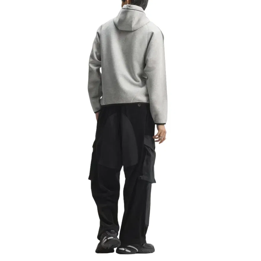 Мужская куртка Spacer Teamgeist 26 Cutline Fullzip Hoodie Asia Sizing 'Black Grey Heather' adidas, Black/Grey Heather — фото 2