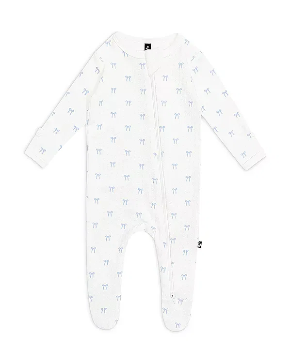 Младенческий комбинезон на молнии с принтом pointelle Kyte Baby, Sweet Blue