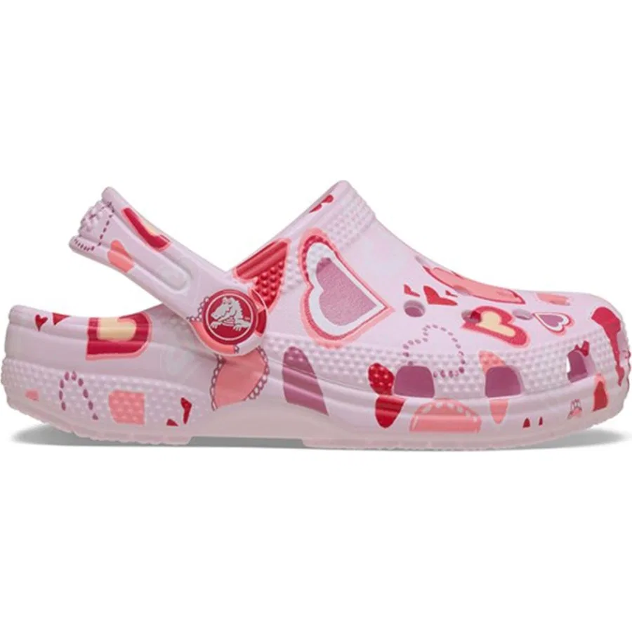 Детские спортивные шлепанцы Classic Vday Clog Crocs, Розовый
