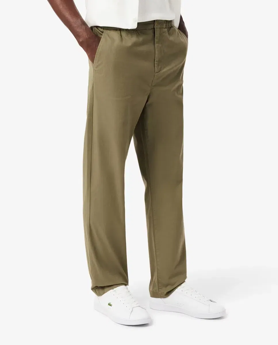 Джоггеры Lacoste Regular Fit хлопковые, Verde Militar — фото 3