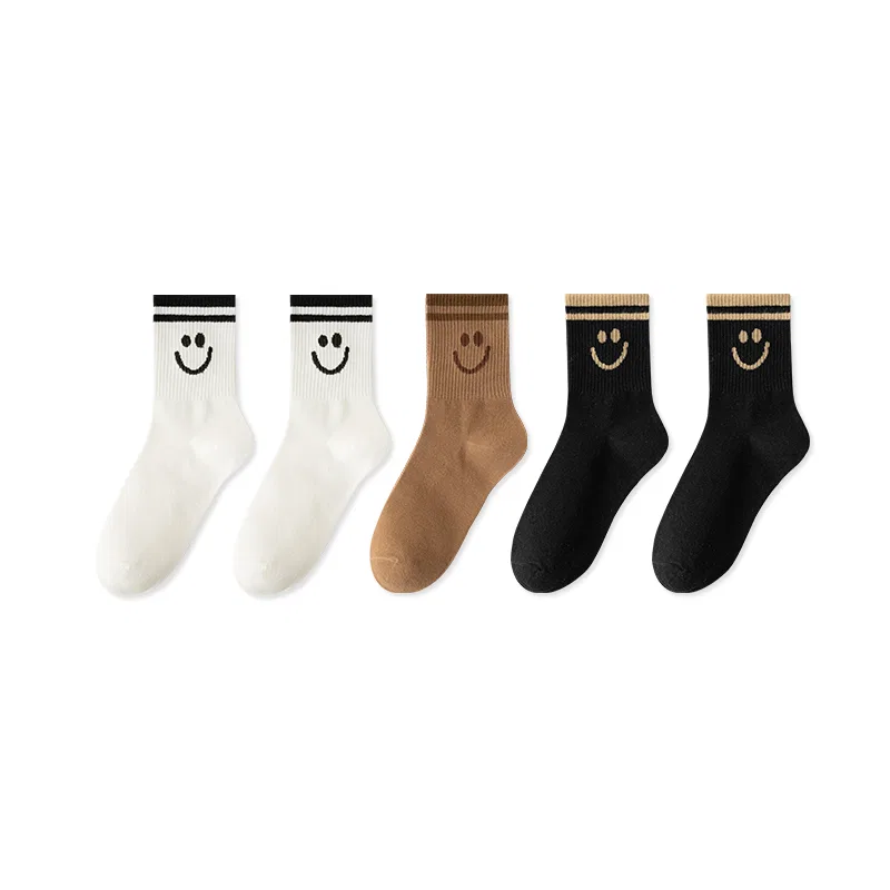 Детские гольфы MINISO, Цвет 2 Black+2 White+1 Coffee