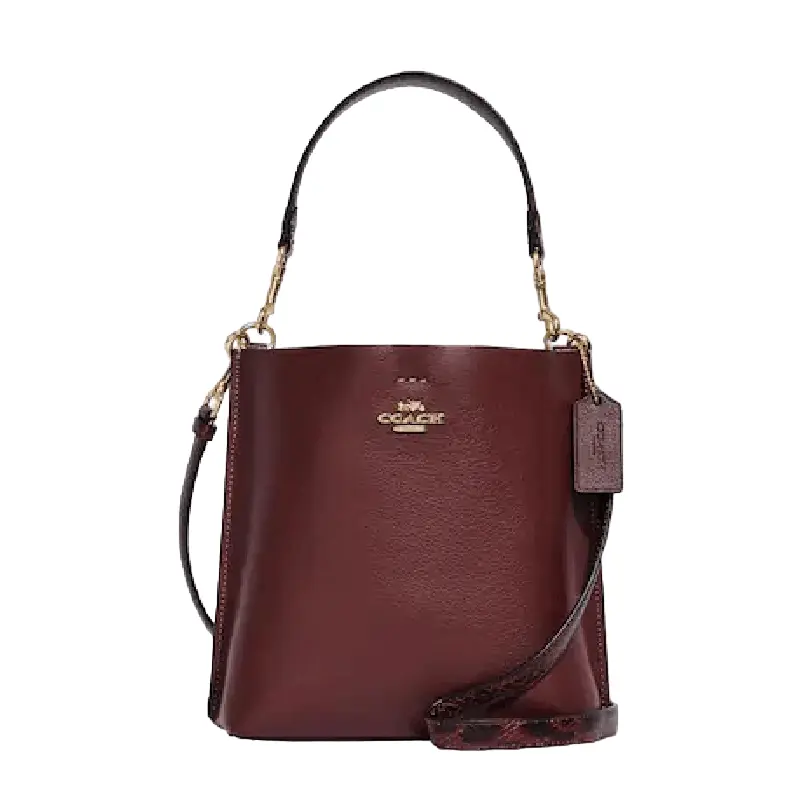

Сумка Coach Mollie Bucket Bag 22, винный
