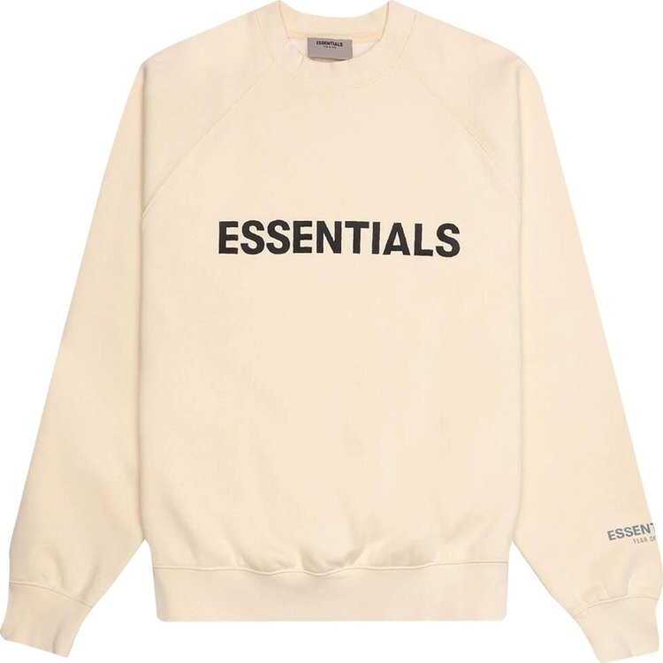 

Пуловер Fear of God Essentials Pullover Crewneck 'Buttercream', кремовый, Бежевый, Пуловер Fear of God Essentials Pullover Crewneck 'Buttercream', кремовый