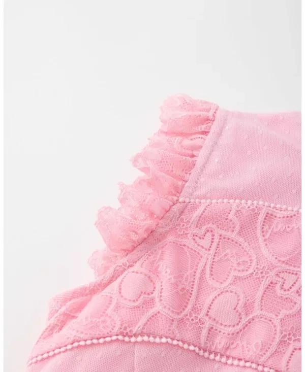 Детское платье для девочек с коротким рукавом-воланами Lucy Frill Marlo Kids, Lilac — фото 3