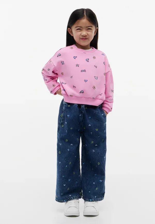 Свитшот с принтом Lg Emb Crew Neck Tommy Hilfiger, Pink Daisy, розовый — фото 2