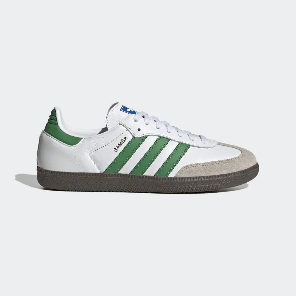 Детские кроссовки для мальчиков с принтом Samba Adidas, Footwear White Green Color Supplier — фото 3
