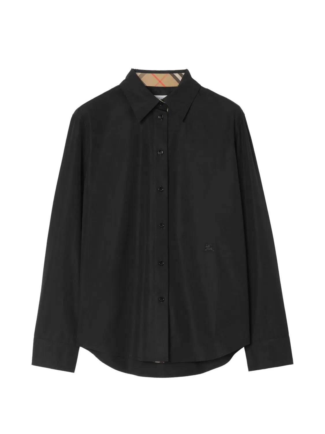 Поплиновая рубашка с оборками Burberry, черный