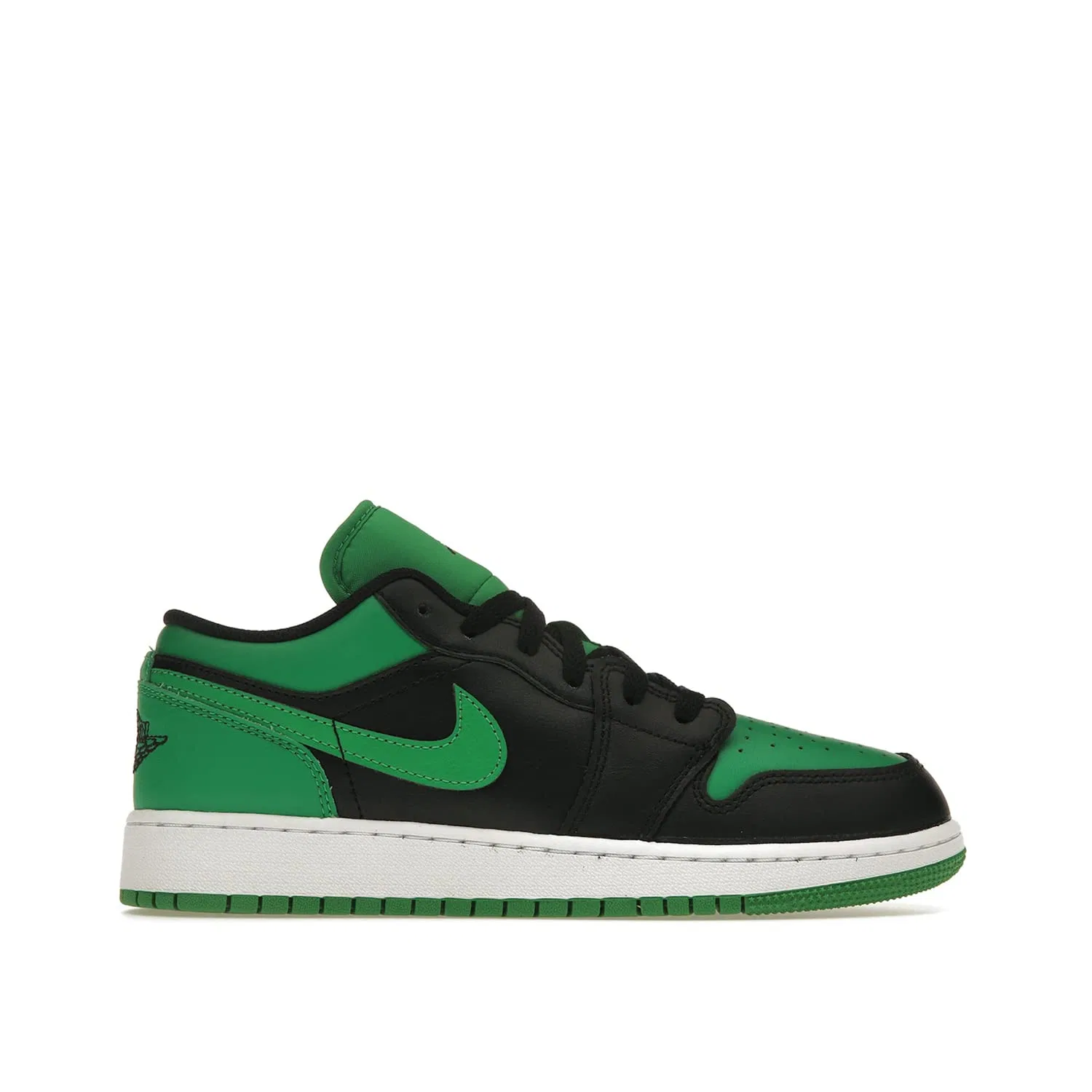 Детские кроссовки для мальчиков кожаные Air Jordan 1 Low NIKE, Green