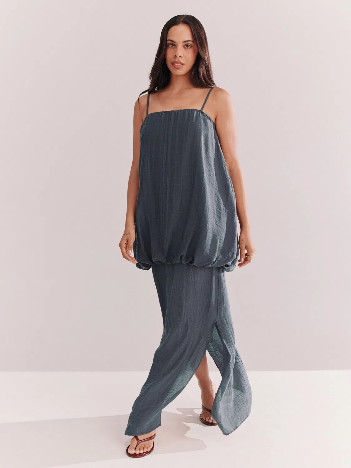 Юбка-карандаш Column Skirt Next, Navy Blue