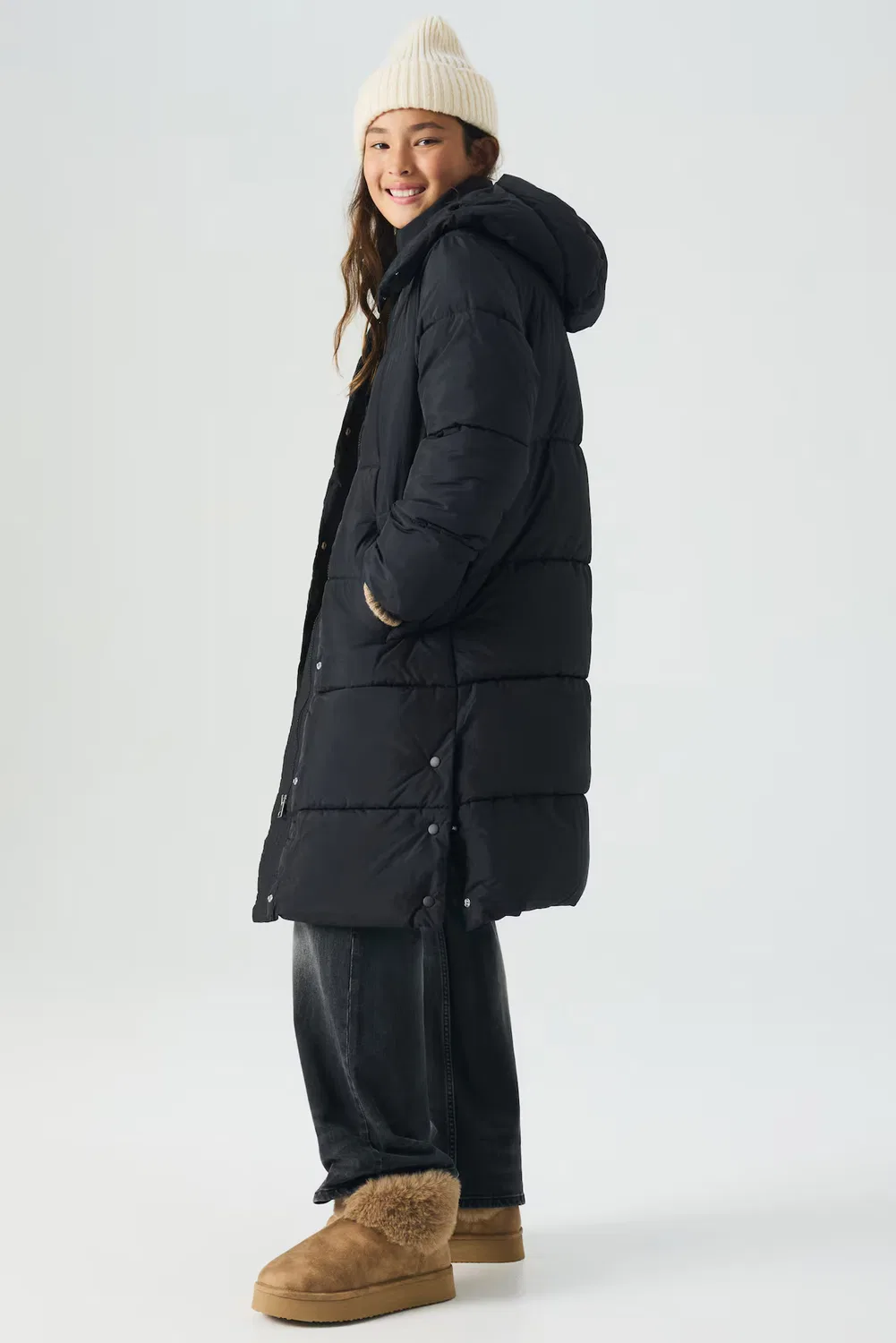 Пуховая куртка H&M, Schwarz
