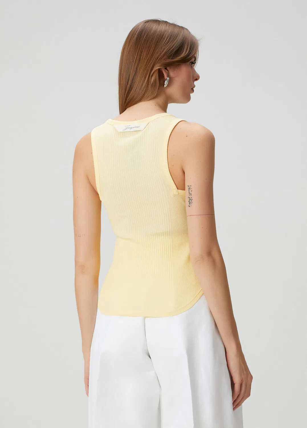 Топ Jacquemus Marcel, light yellow — фото 4