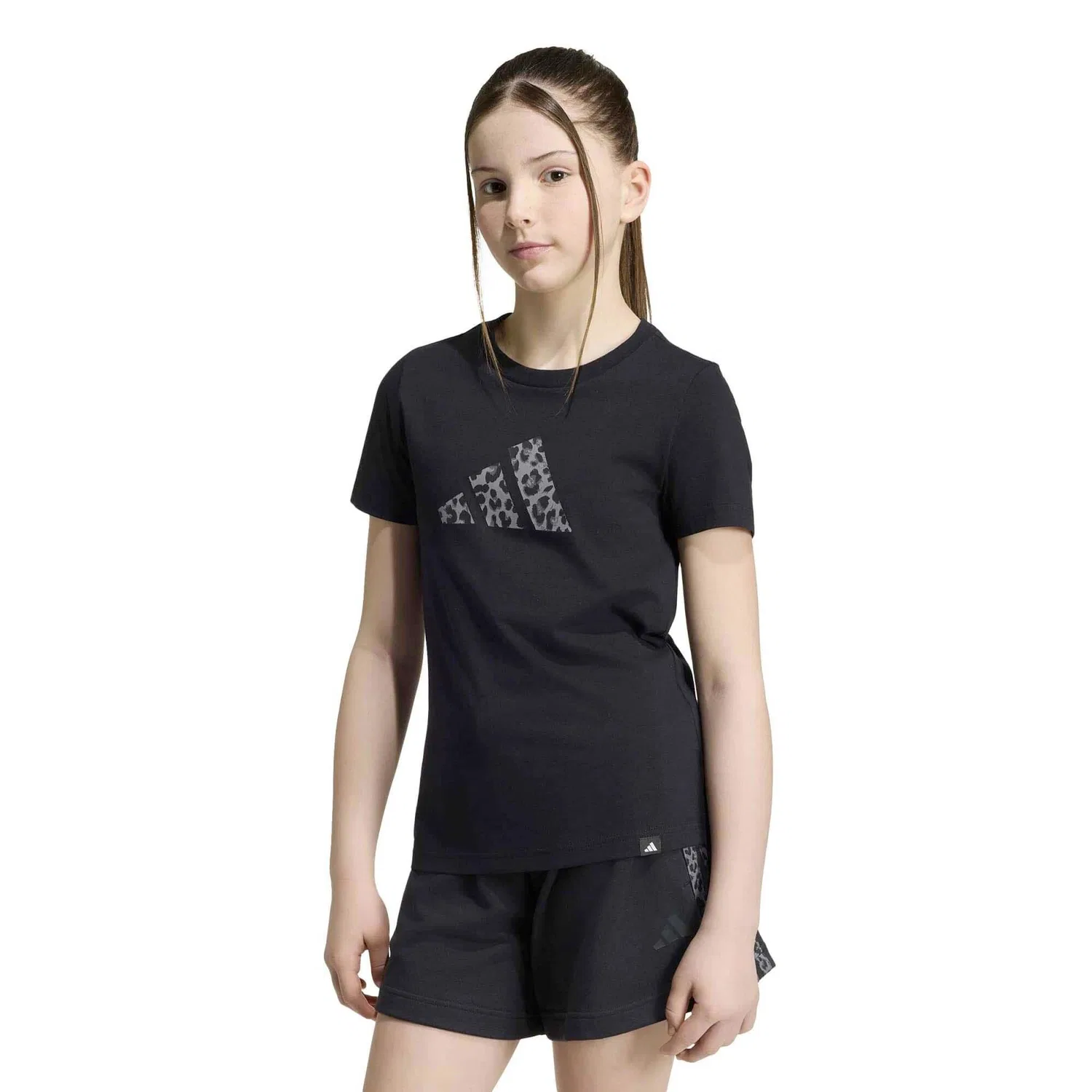 Детская футболка с принтом Animal T Adidas, Schwarz — фото 2