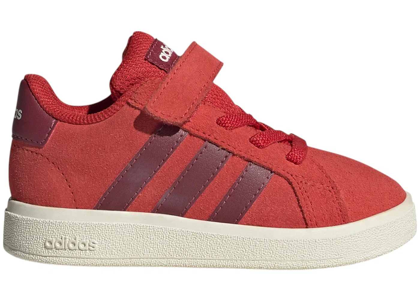 Детские кроссовки Lifestyle Adidas Grand Court 2.0, Collegiate Red/Collegiate Burgundy/Off White