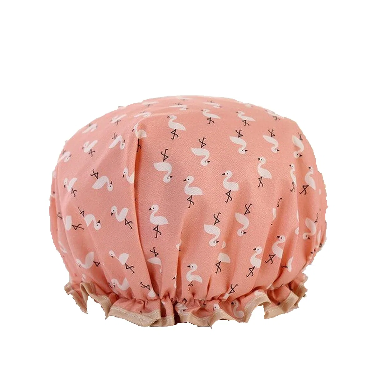 Шапочка для душа Flamingo, Heble, 1 шт, Rosa/Weiß