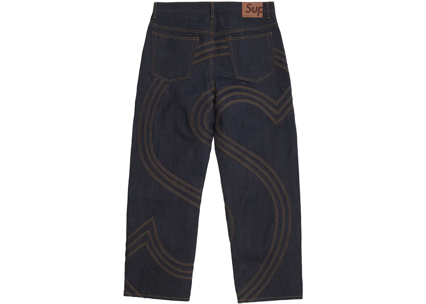 Мужские джинсы свободного кроя S Logo Rigid Baggy Supreme, Rigid Indigo — фото 2