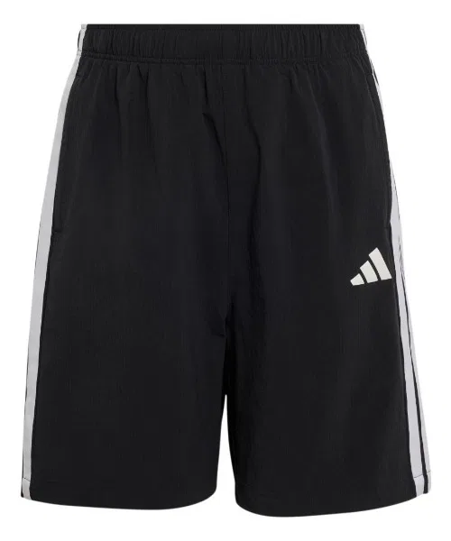 Детские шорты с тремя полосками Regular Fit Woven Shorts Adidas, Black