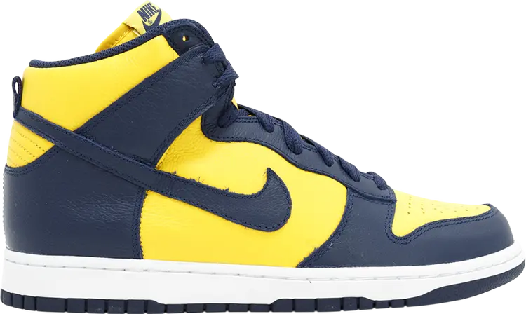 

Кроссовки Nike Dunk High QS 'Michigan' 2016, синий, Синий;серый, Кроссовки Nike Dunk High QS 'Michigan' 2016, синий