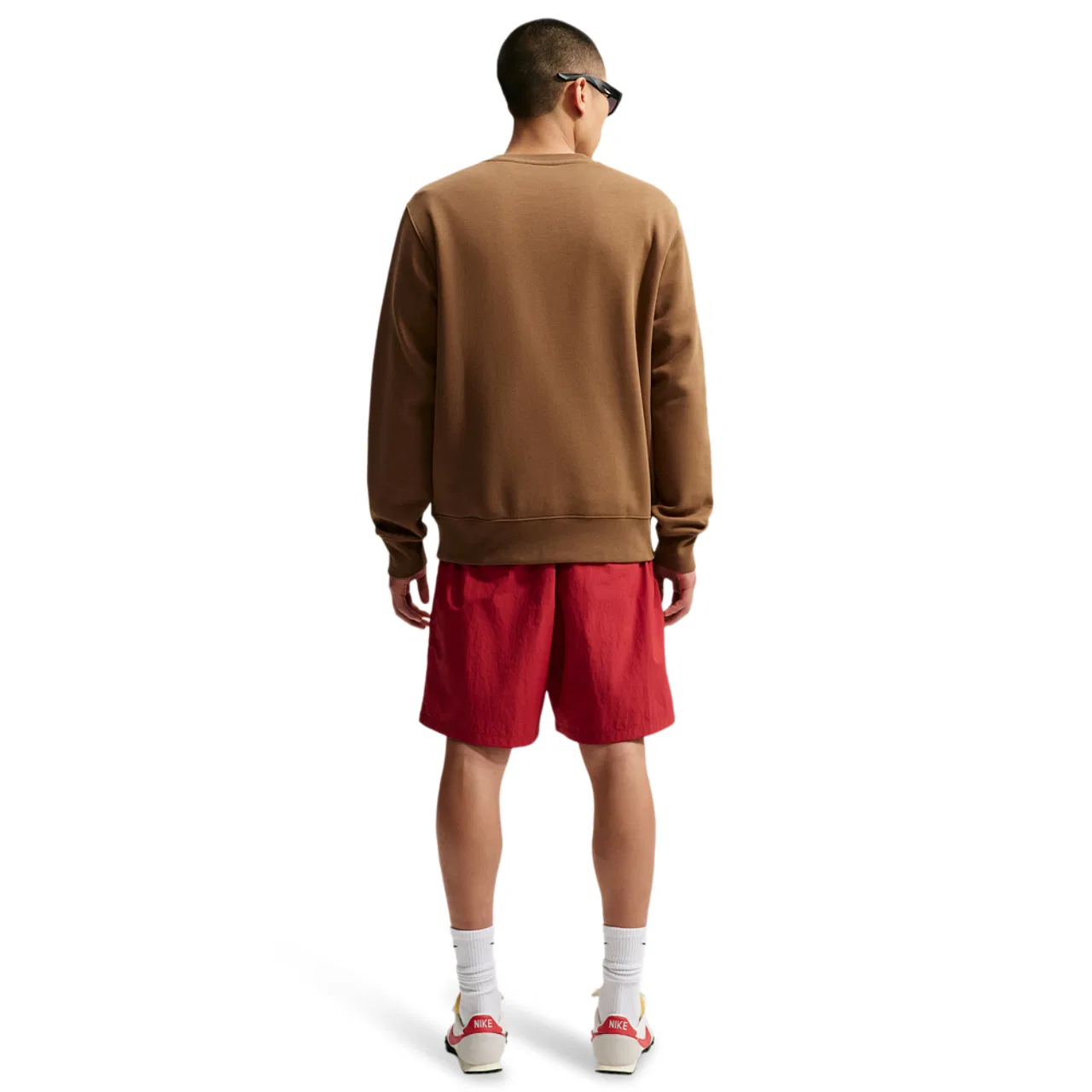 Мужская куртка из смеси хлопка и полиэстера Nike Club Crew, White/Ale Brown — фото 4