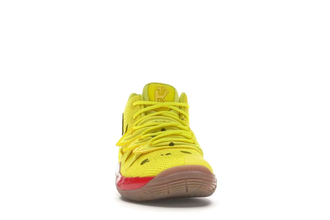 Детские баскетбольные кроссовки с принтом Nike Kyrie 5 Spongebob PS Nike, Opti Yellow/Opti Yellow — фото 2