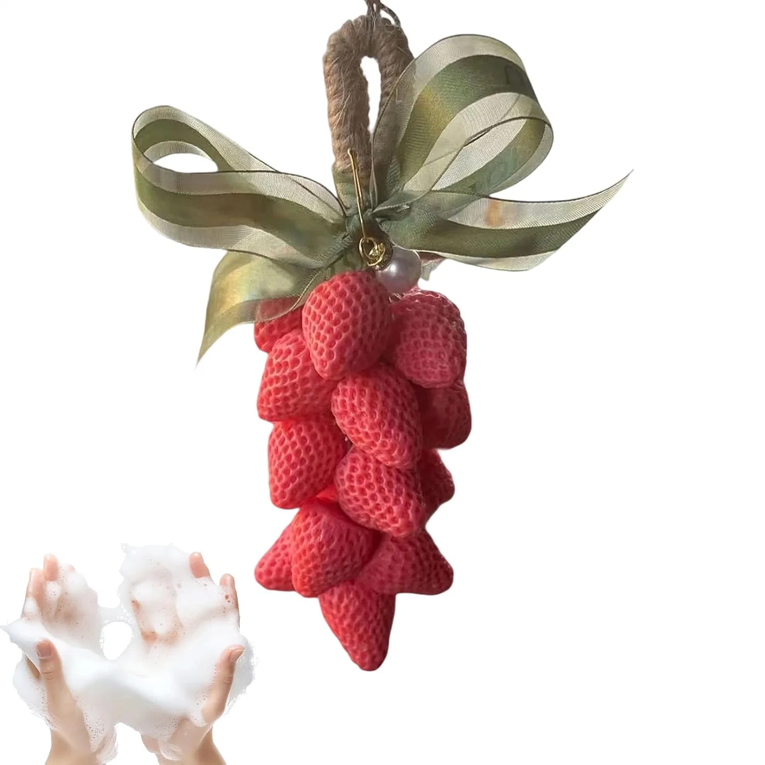Мыло для лица на веревке, Strawberry, Générique, 405 г