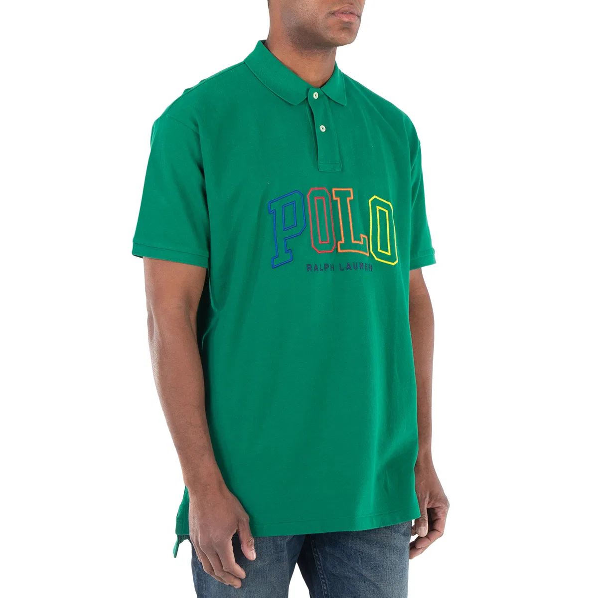 Поло с логотипом Big Fit Mesh Polo Shirt Polo Ralph Lauren, Green — фото 2