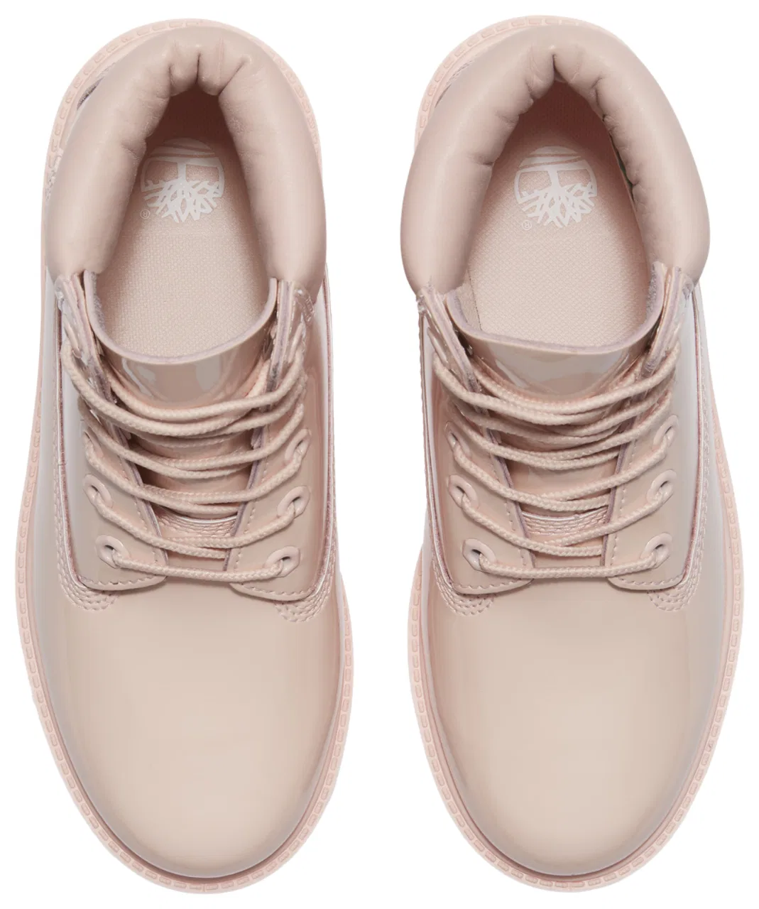 Ботинки для девочек Premium 6" Waterproof Patent Leather Timberland, розовый — фото 4