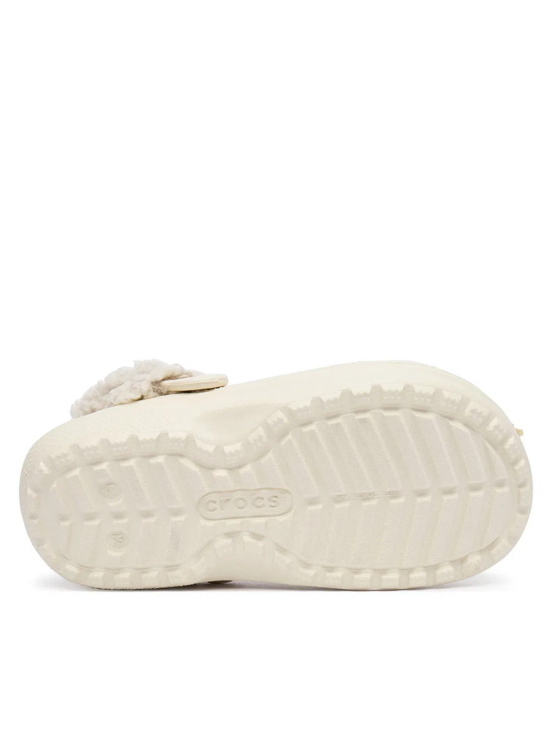 Шлепанцы для мальчика Classic Fleece Lined Clog Crocs, бежевый — фото 4