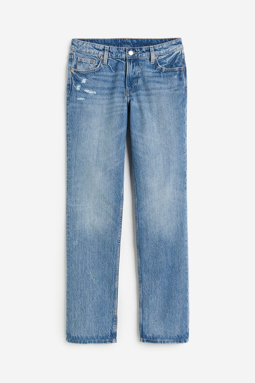 

Джинсы H&M Straight Low, голубой