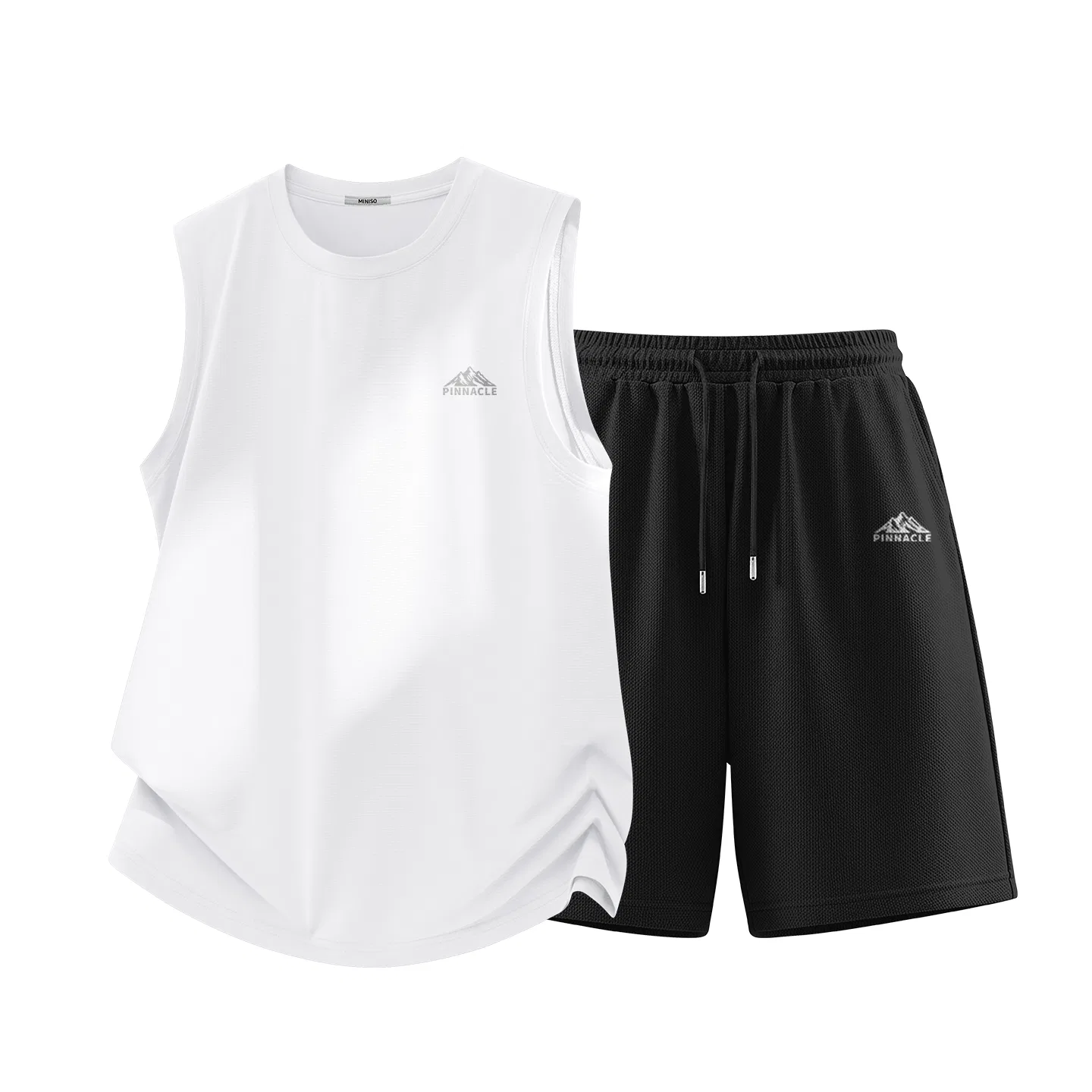 Спортивный комплект для детей Минималистичный дизайн MINISO, Light Gray+Black — фото 4