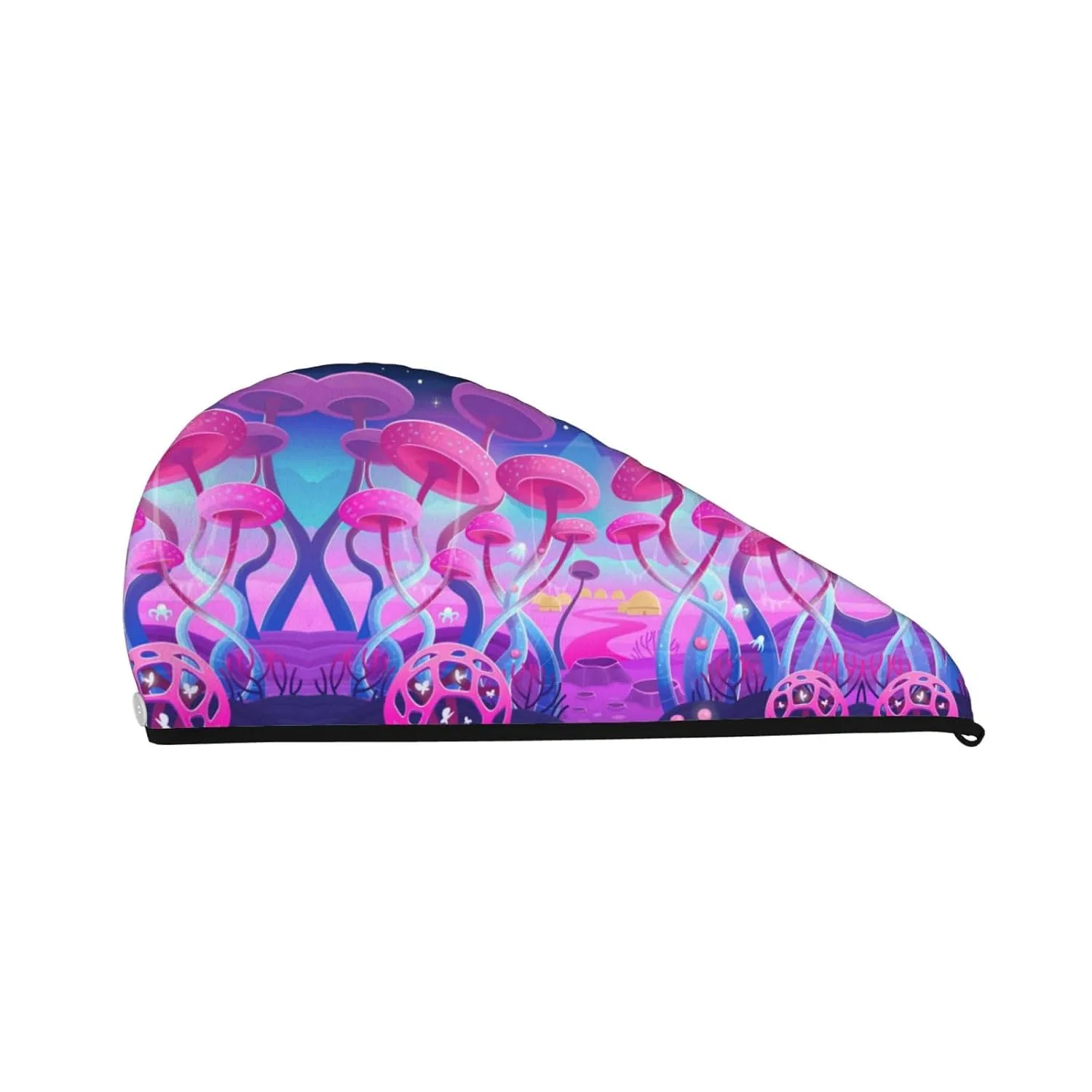 Шапочка для сушки волос Magic Mushroom, Coral Velvet, Oudrspo, 64x26 см