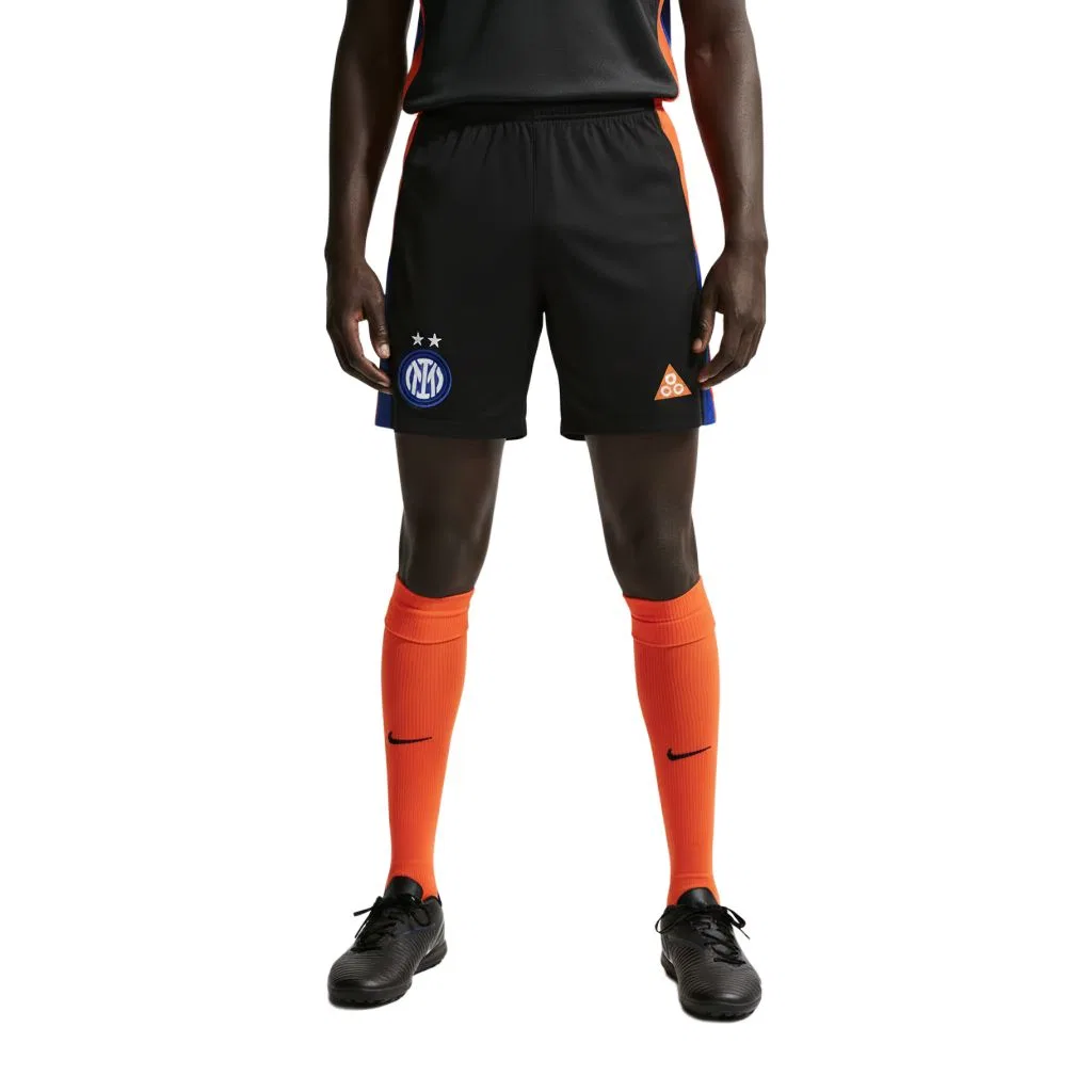 Мужские шорты Dri-FIT Inter Milan 2026 Stadium SE Nike, Black/Safety Orange