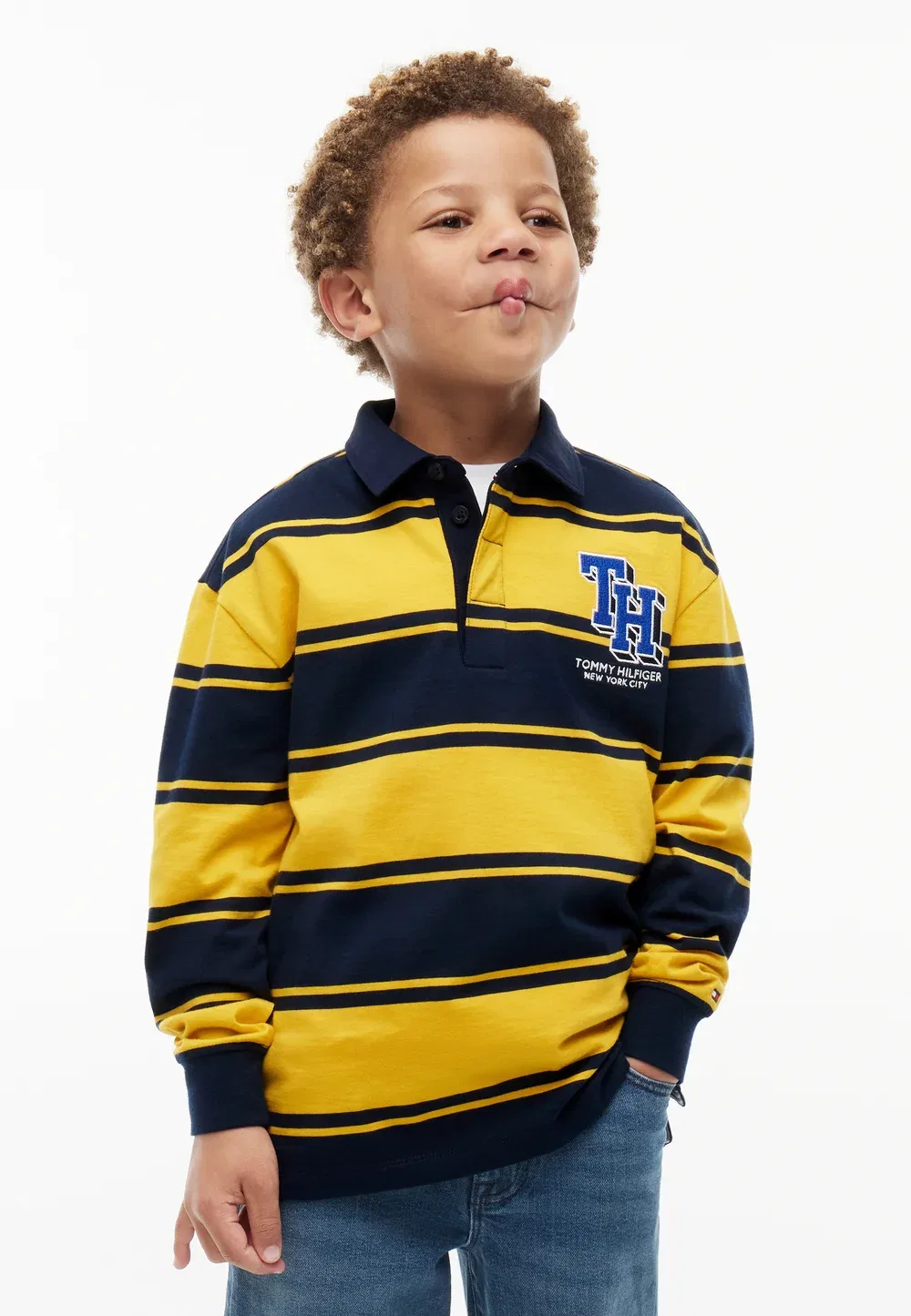 Регбийная рубашка-поло - поло-рубашка Tommy Hilfiger, Dark Blue