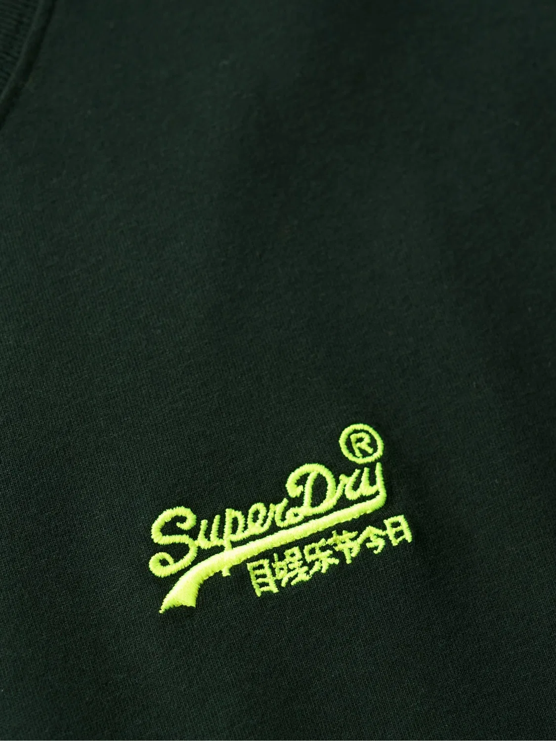 Футболка с вышитым логотипом Superdry Essential, лесной зеленый — фото 4