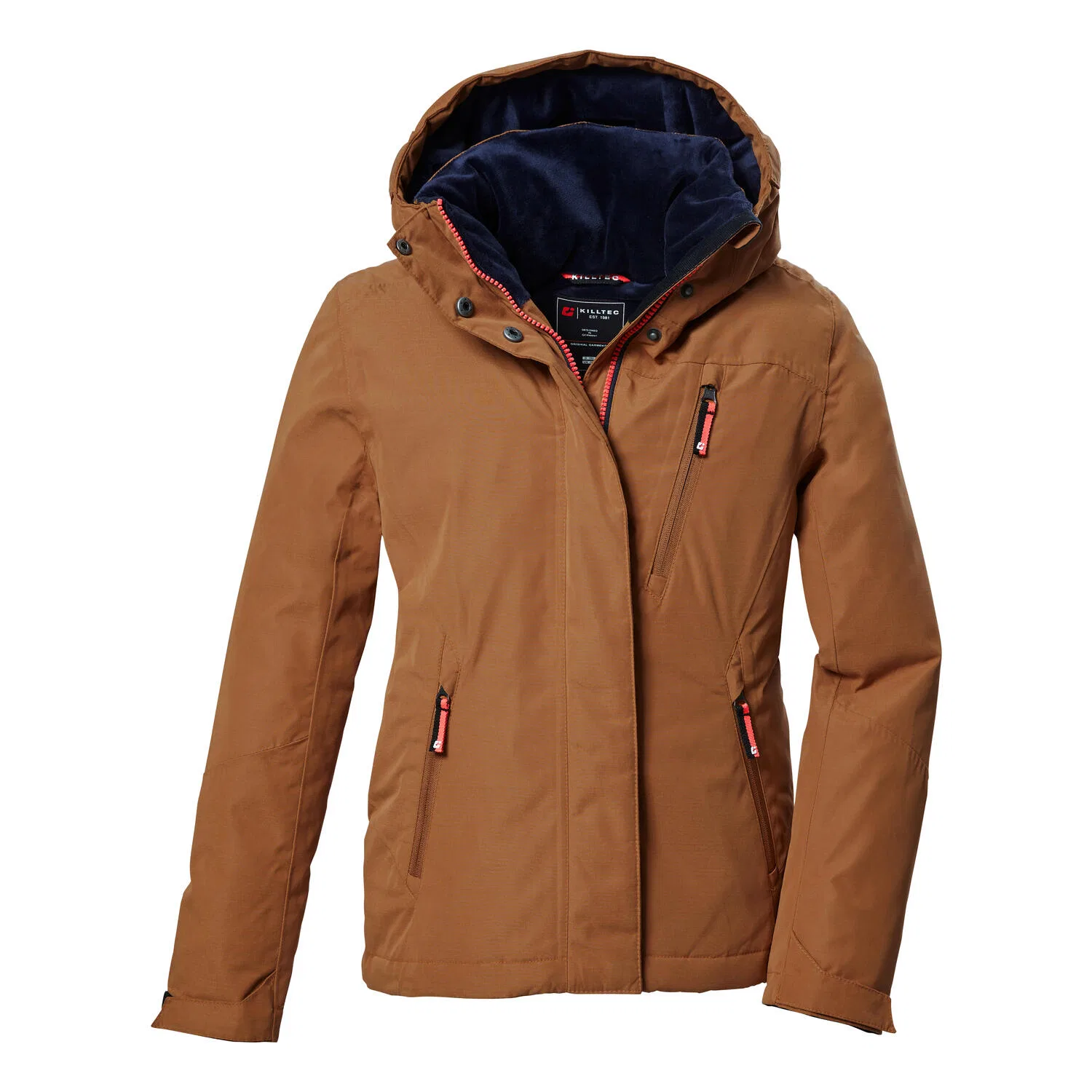 Детская куртка для девочек с капюшоном KOW 356 GRLS JCKT Killtec, Braun Olivbraun — фото 2