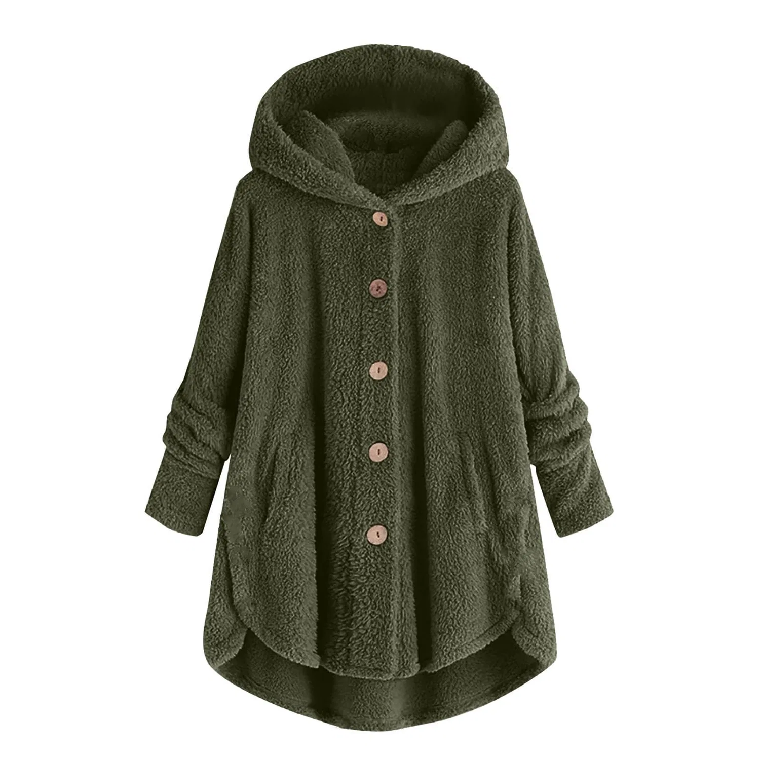 Женская куртка с капюшоном Oversized Winter Long Sleeve, 22