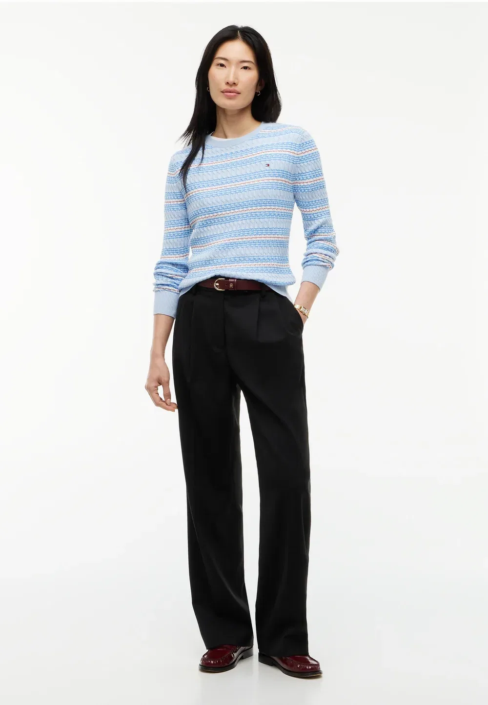 Джемпер Tommy Hilfiger, Sky Blue Ecru — фото 2
