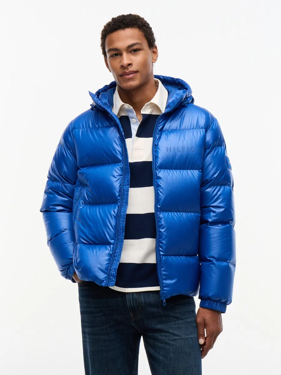 Зимняя куртка TOMMY HILFIGER королевского синего цвета — фото 2