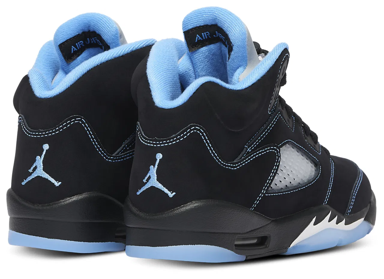 Кроссовки для мальчиков Jordan Retro 5, синий/черный — фото 3