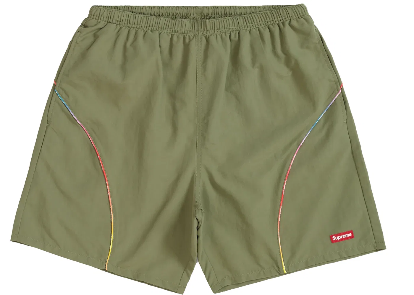 Мужские шорты с контрастным кантом Gradient Piping Supreme, Olive