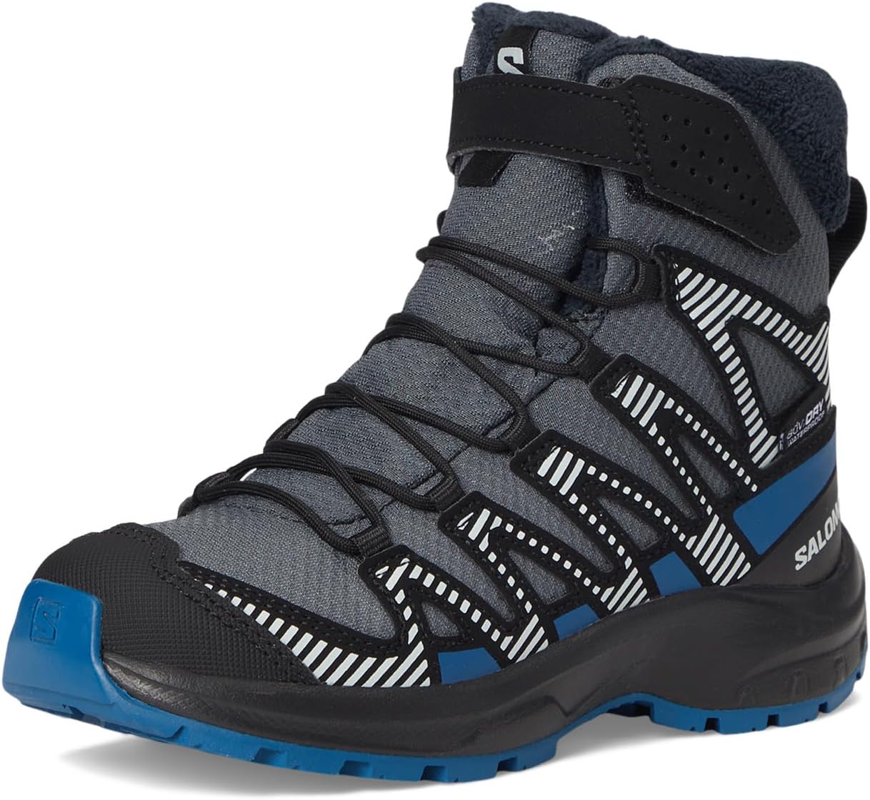 Детские кроссовки Salomon Unisex-Child Xa Pro V8 (для малышей и детей постарше), черный/синий — фото 2