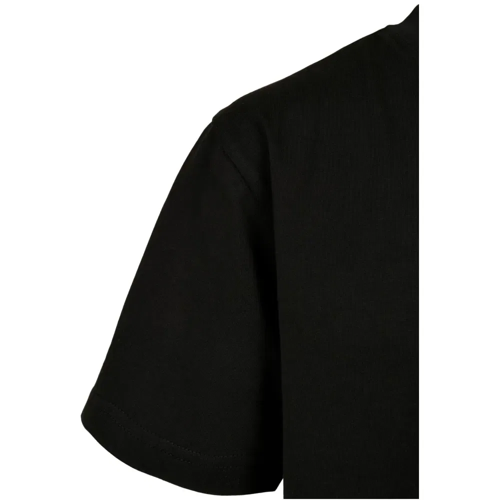 Детская футболка с удлиненным кроем Tall Short Sleeve Urban classics, Black — фото 4