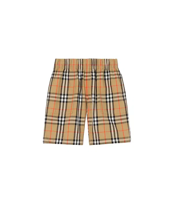 Детские шорты для мальчиков хлопковые с карманами Burberry, Sand Beige