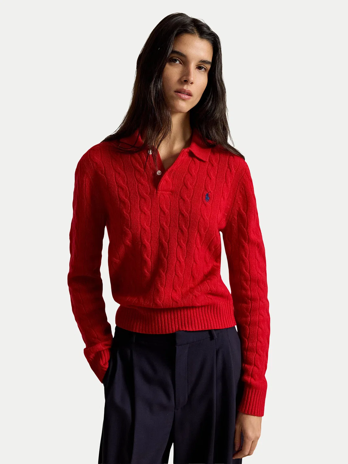 Женский пуловер стандартного кроя Polo Ralph Lauren, красный